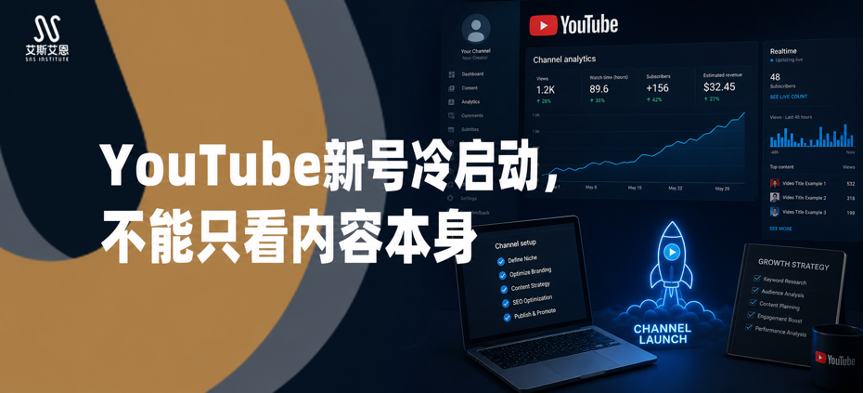 YouTube代运营揭秘：新号冷启动，不能只看内容本身
