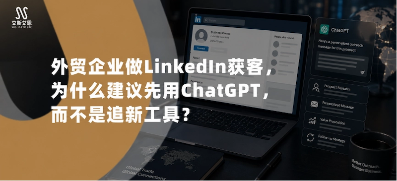 外贸企业做领英代运营获客，为什么先用ChatGPT，而不是追新工具？