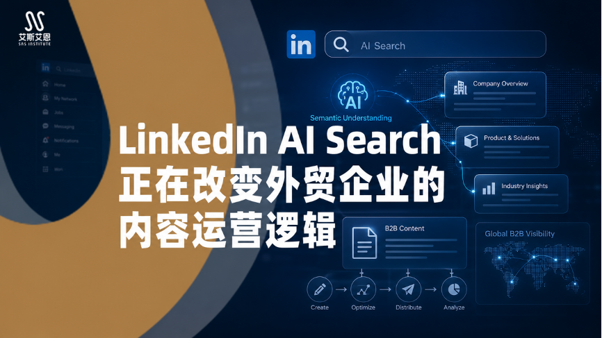 LinkedIn AI Search 正在改变外贸企业领英代运营的运营逻辑
